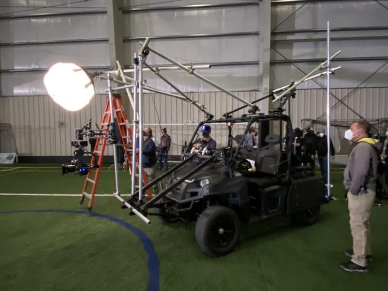 Scorpius Camera Vehicle with Black Arm & Arri lighting rig