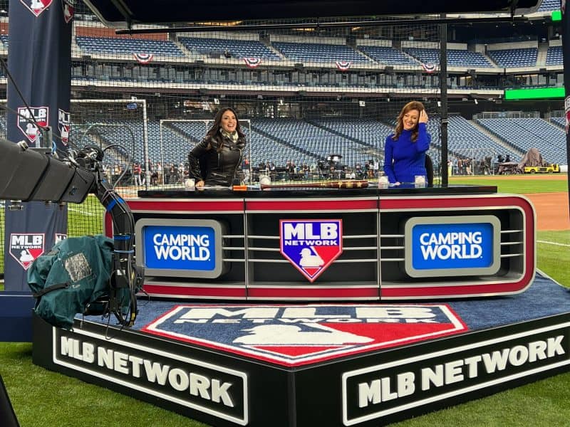 Jibbing for the MLB Network at the World Series